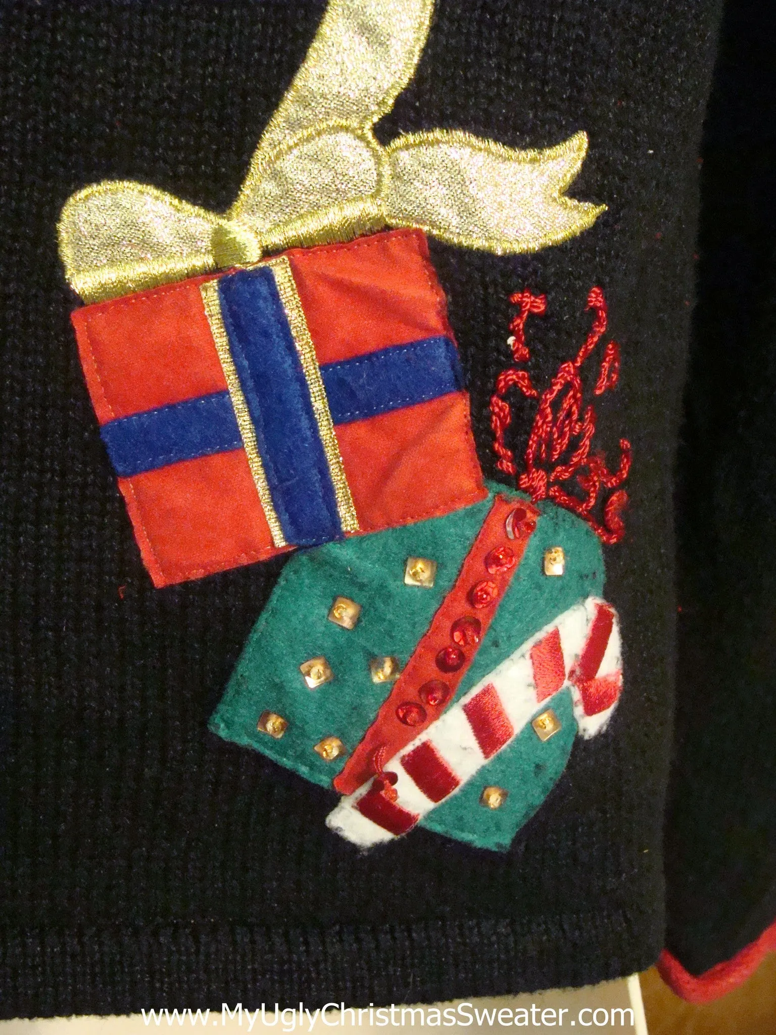 80s Jolly Santa and Snowman Ugly Xmas Sweater