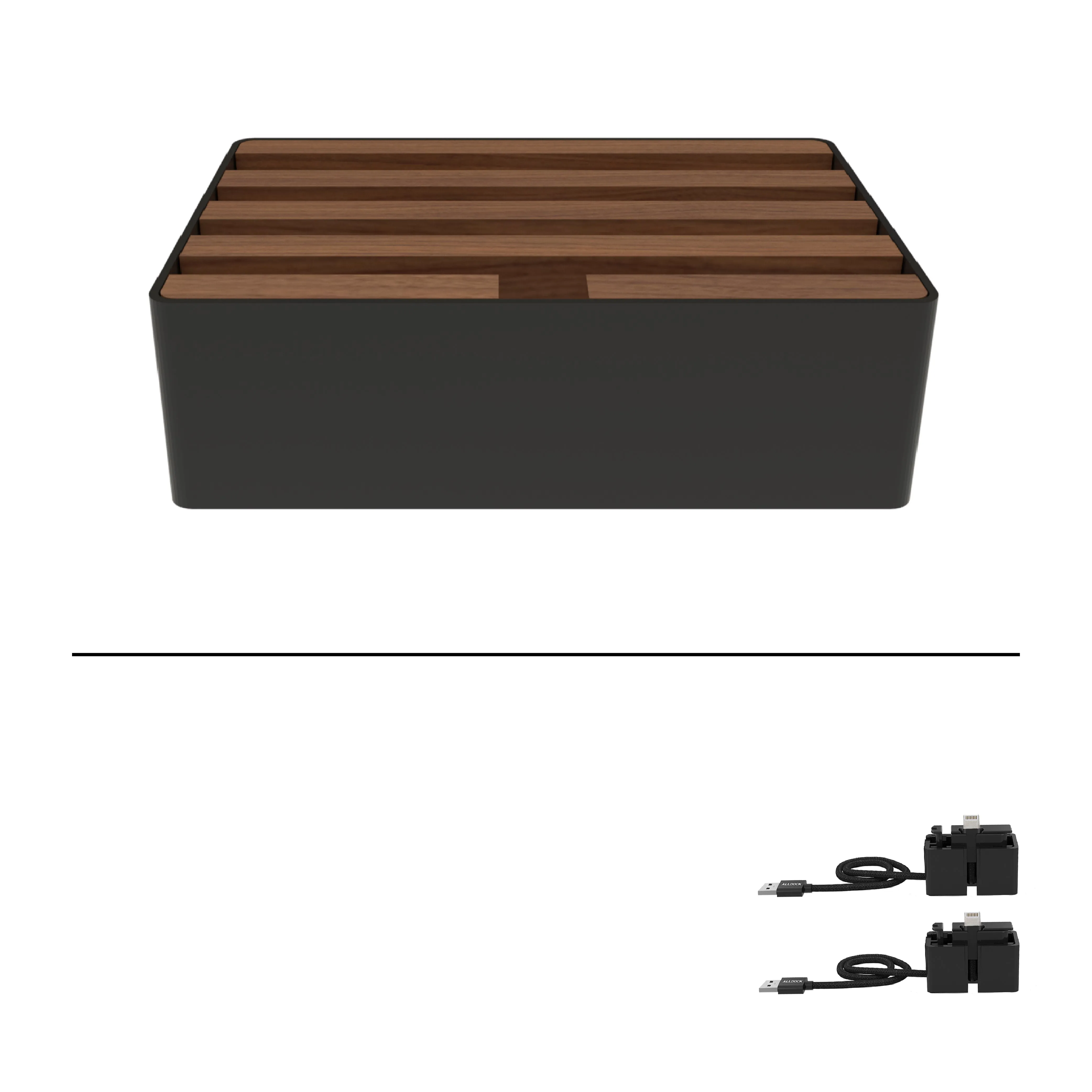 ALLDOCK Classic Black & Walnut Package