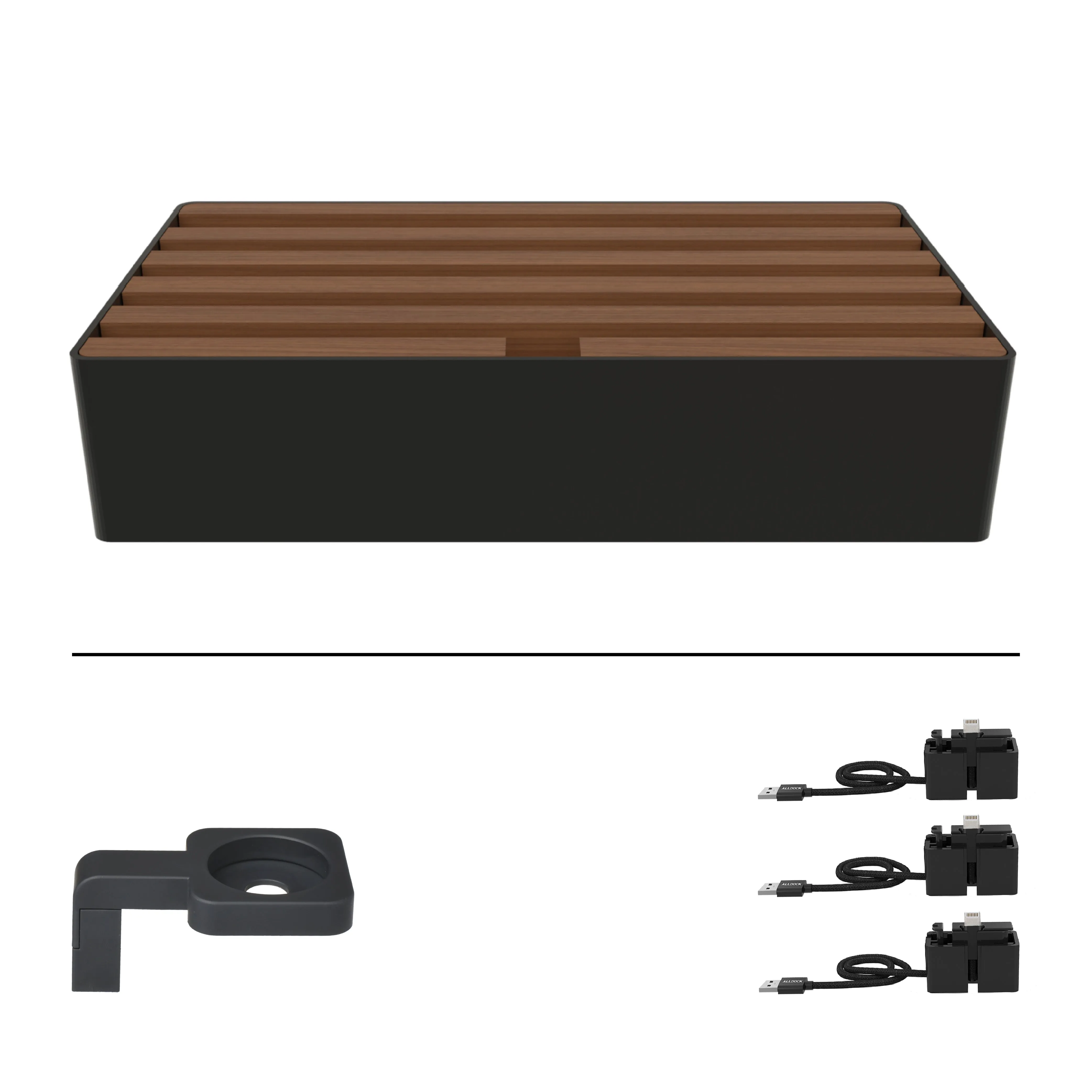 ALLDOCK Classic FAMILY Black & Walnut Package