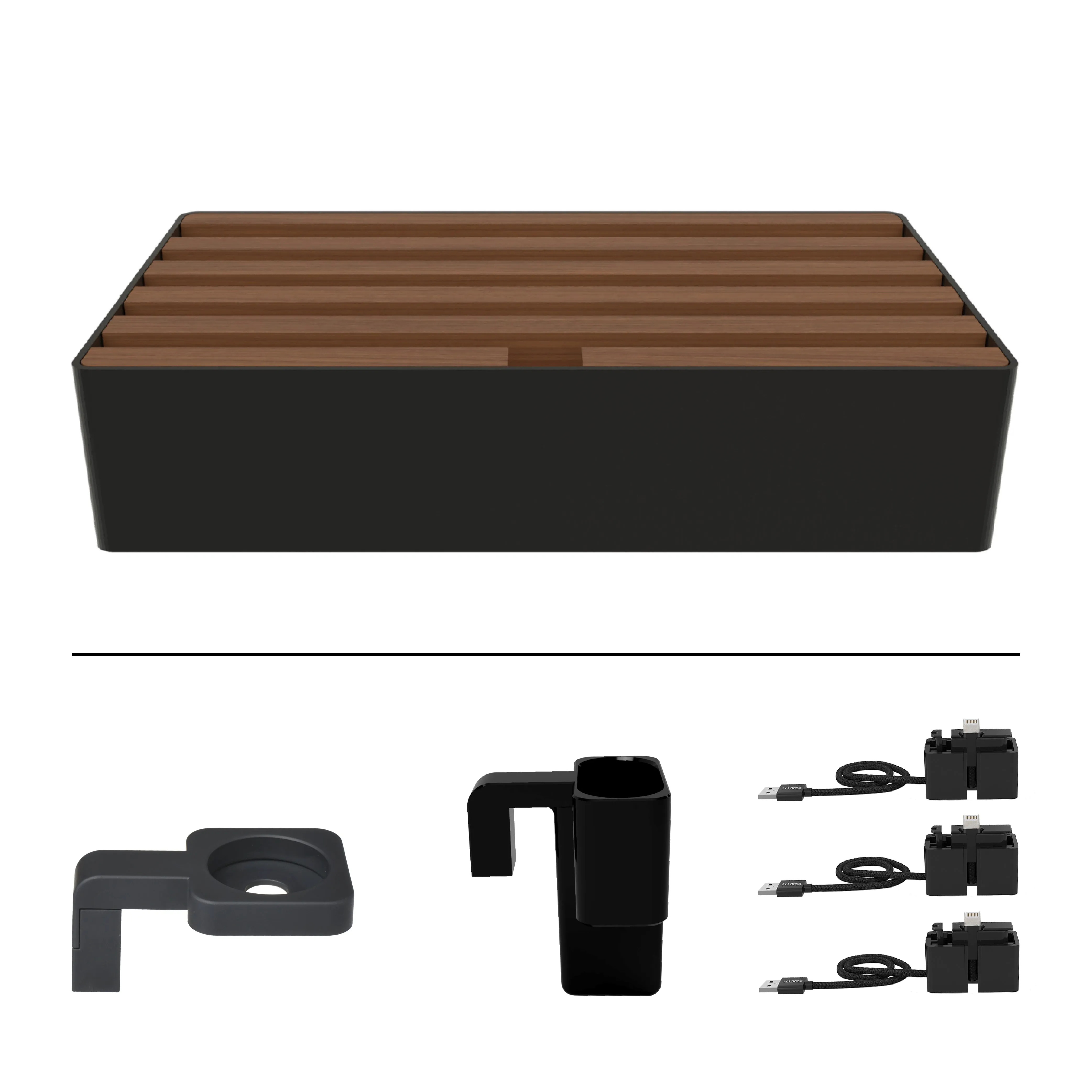 ALLDOCK Classic FAMILY Black & Walnut Package