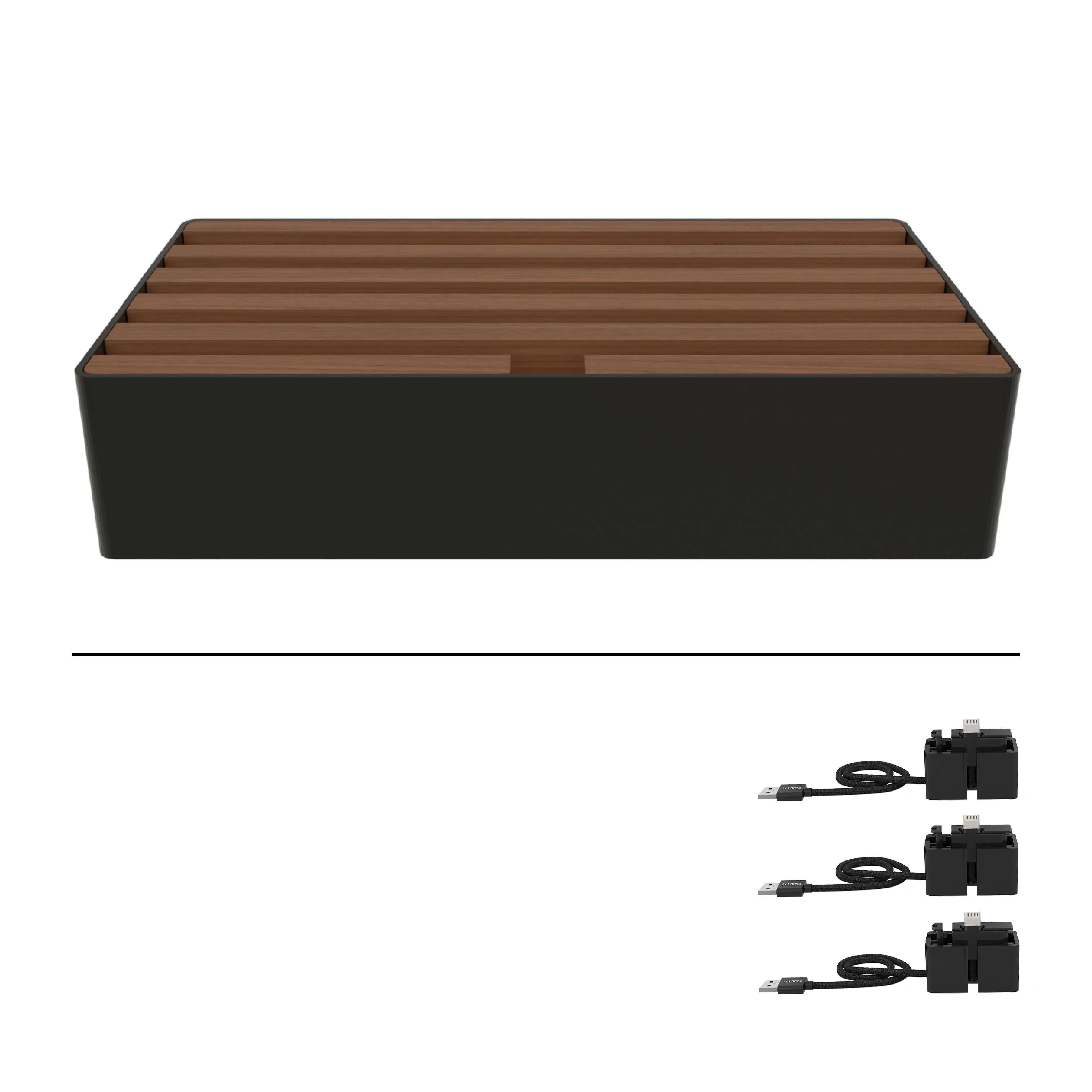 ALLDOCK Classic FAMILY Black & Walnut Package