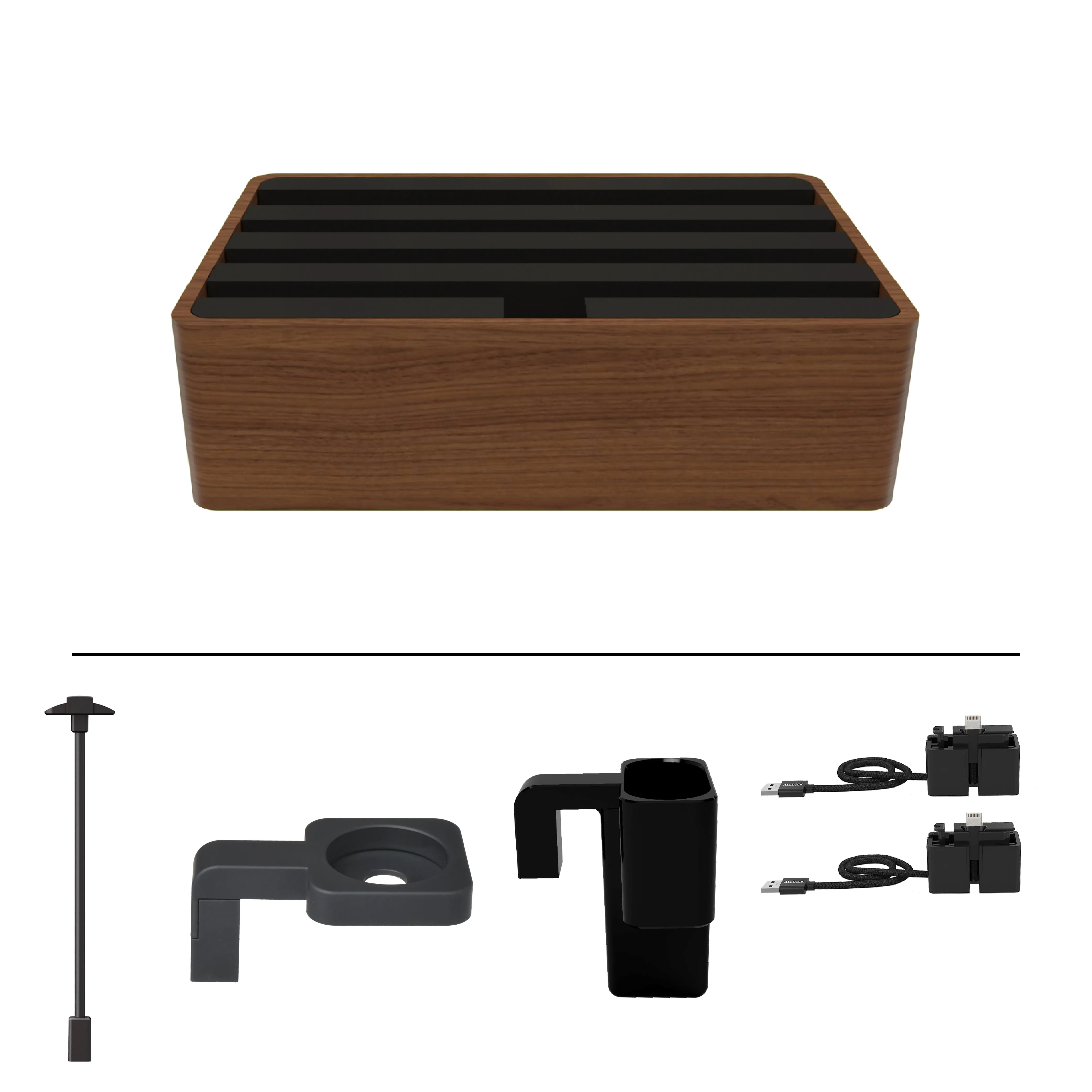 ALLDOCK Classic Walnut & Black Package