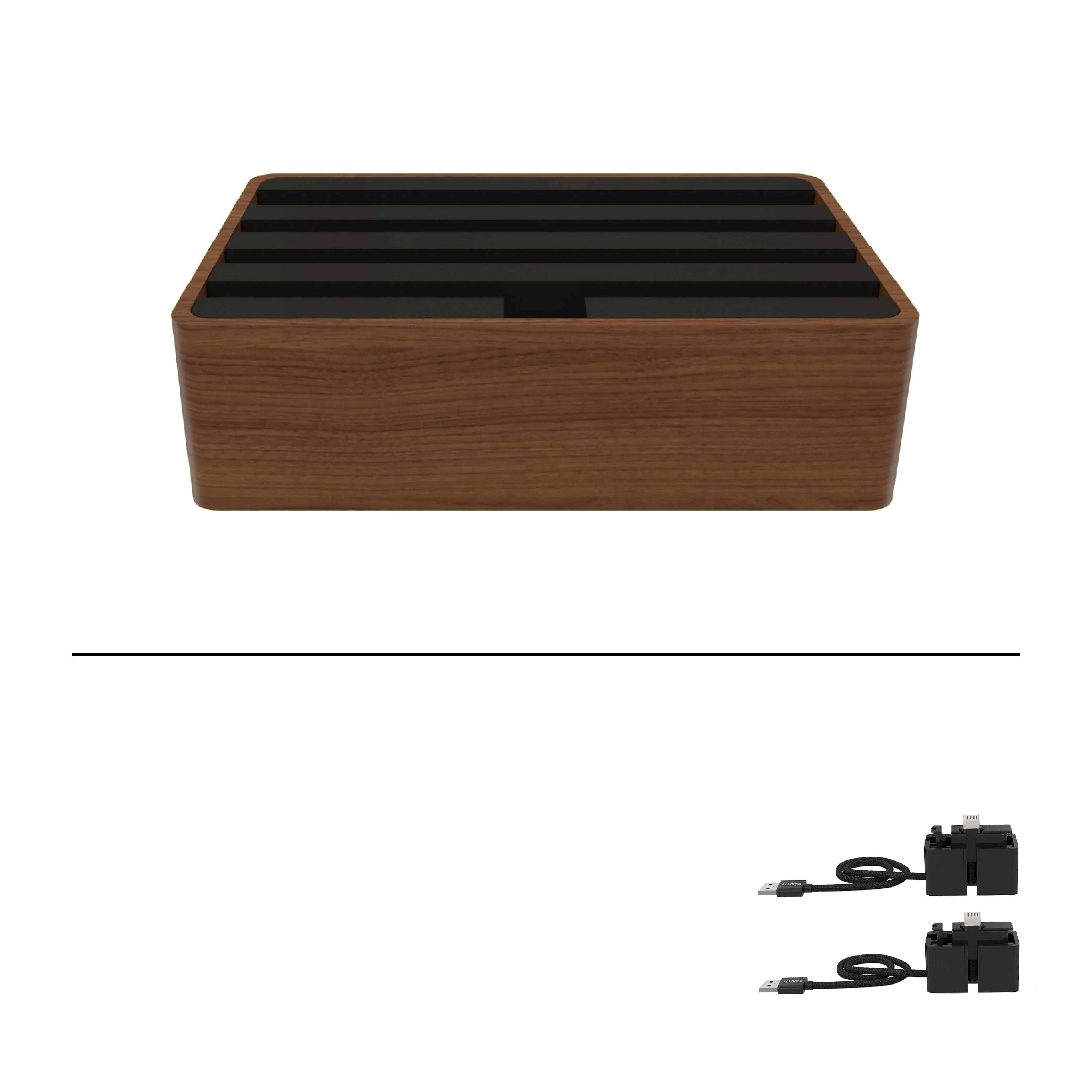 ALLDOCK Classic Walnut & Black Package