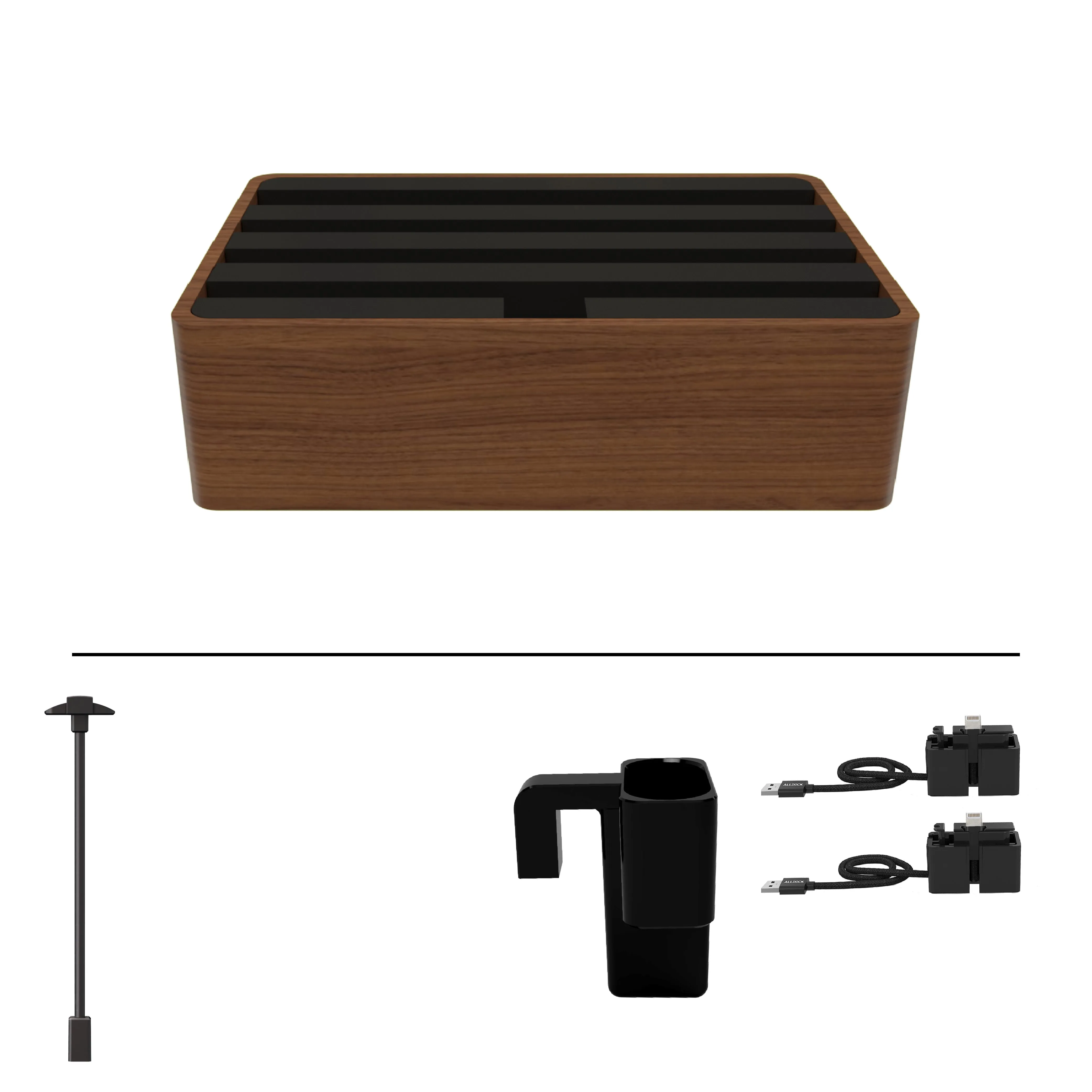 ALLDOCK Classic Walnut & Black Package
