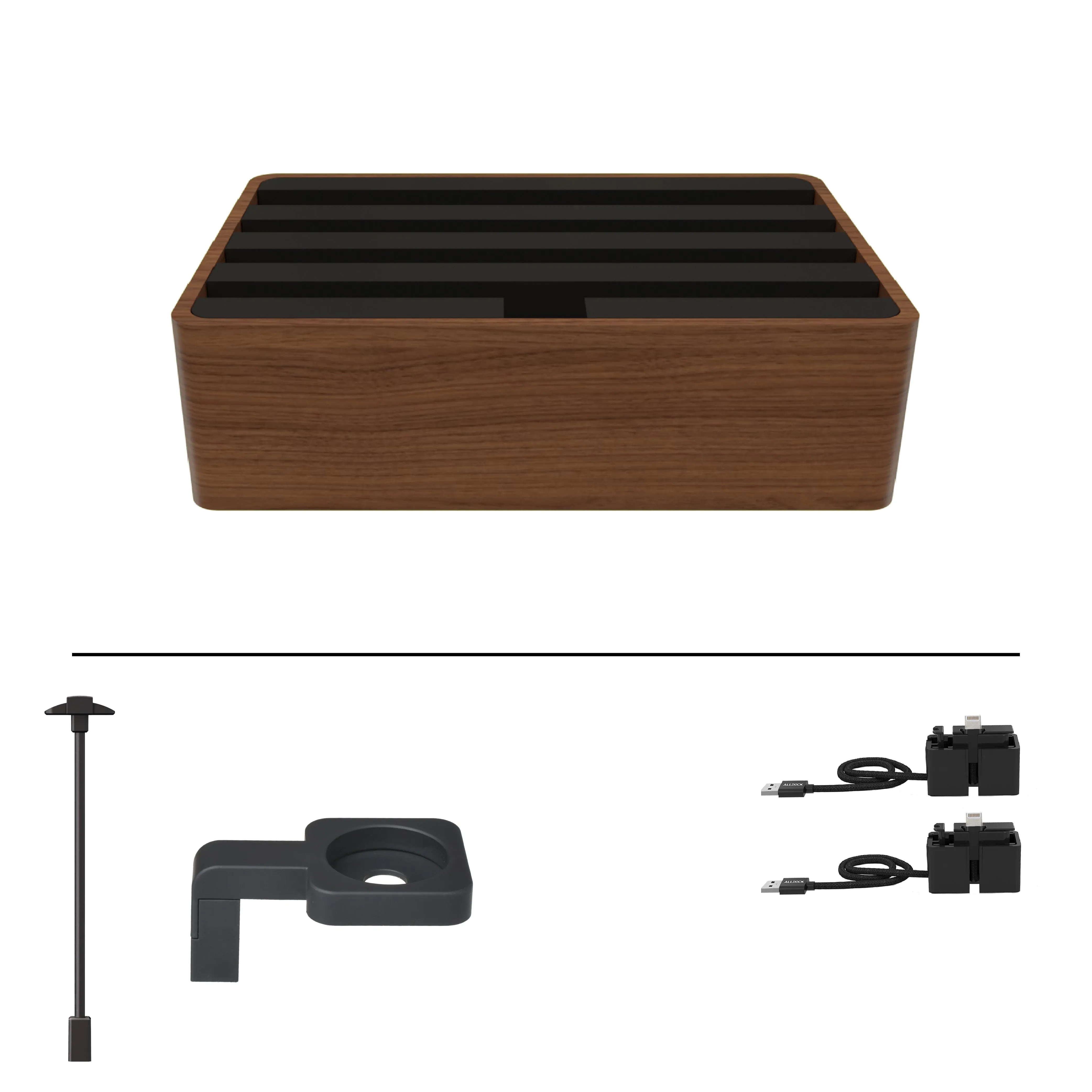 ALLDOCK Classic Walnut & Black Package