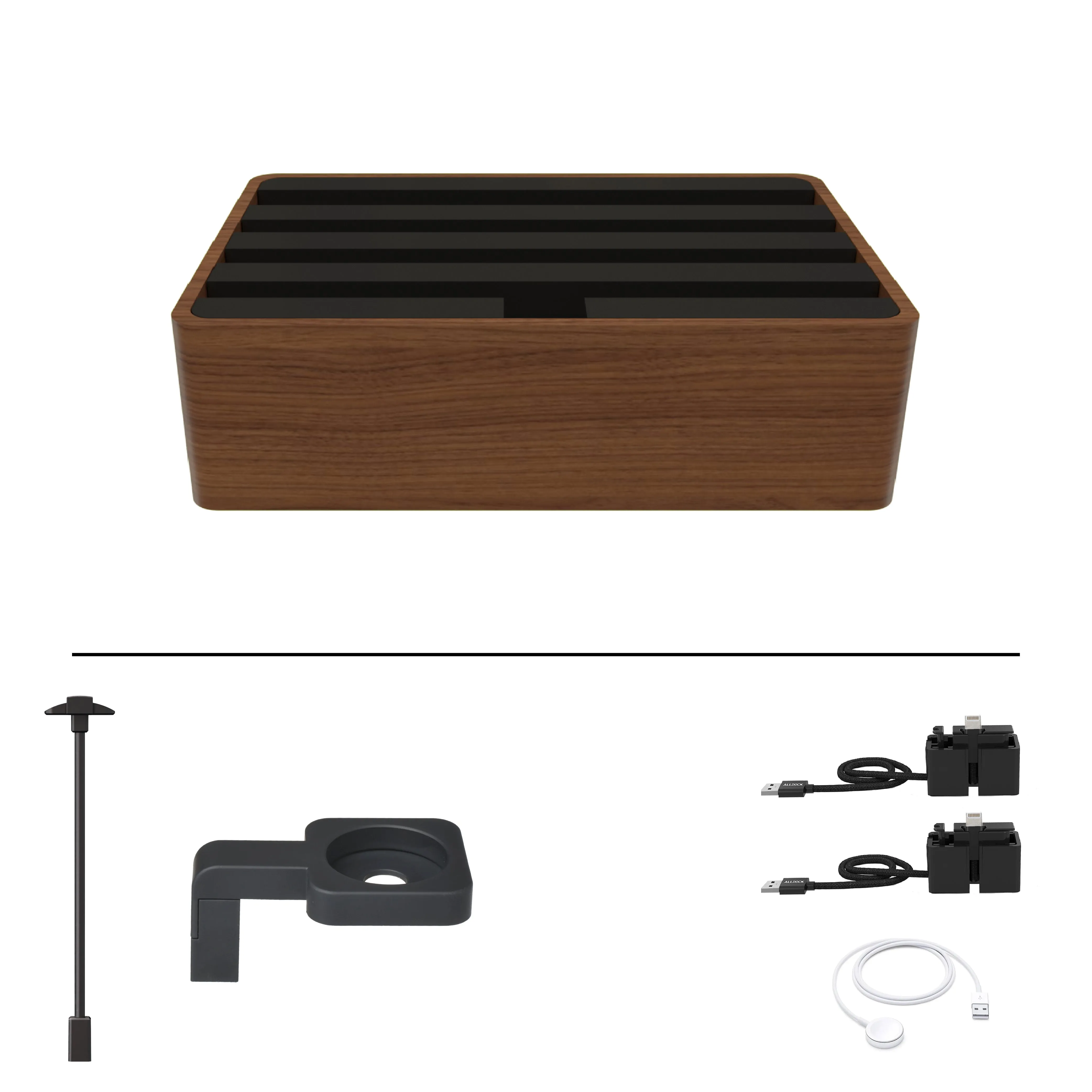 ALLDOCK Classic Walnut & Black Package
