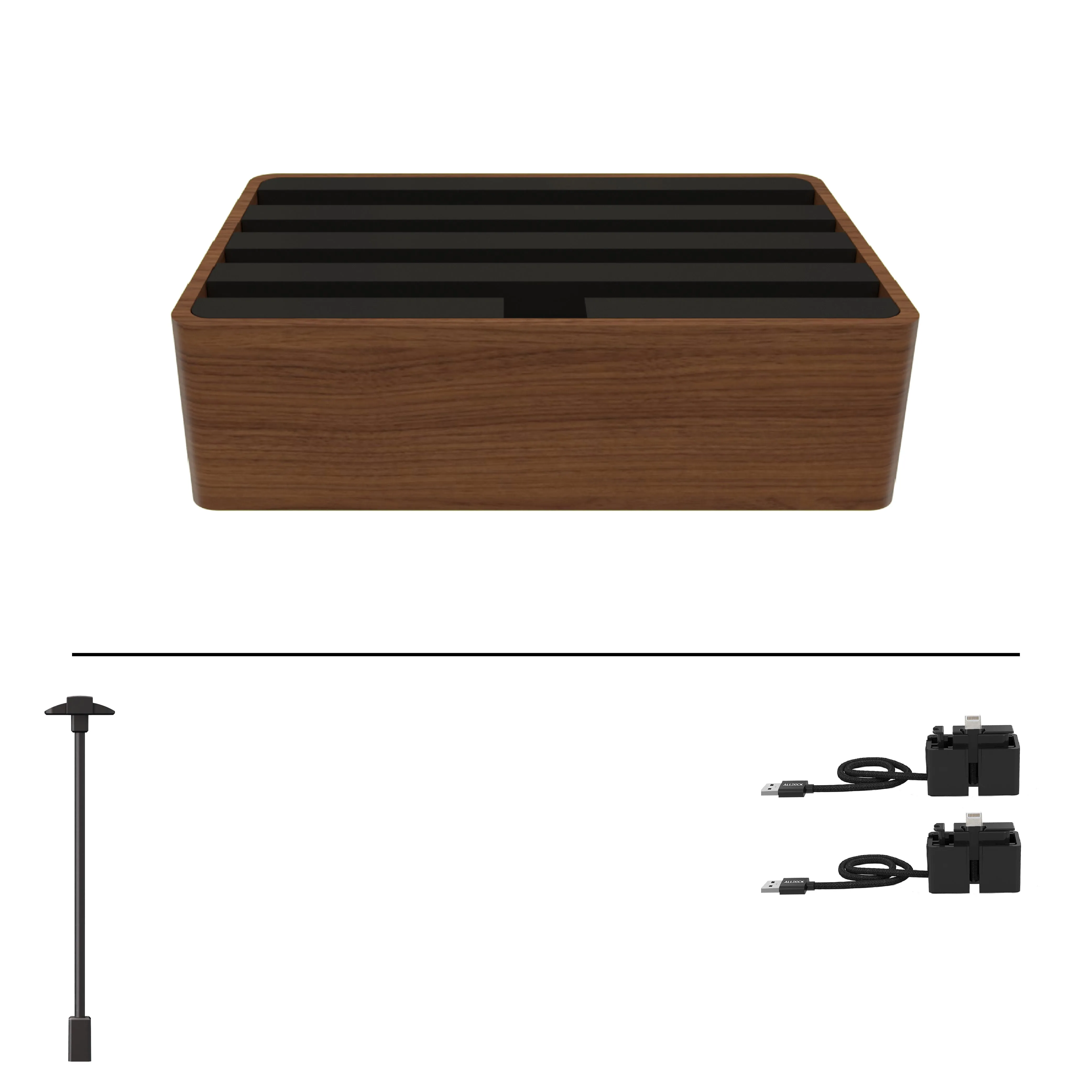 ALLDOCK Classic Walnut & Black Package
