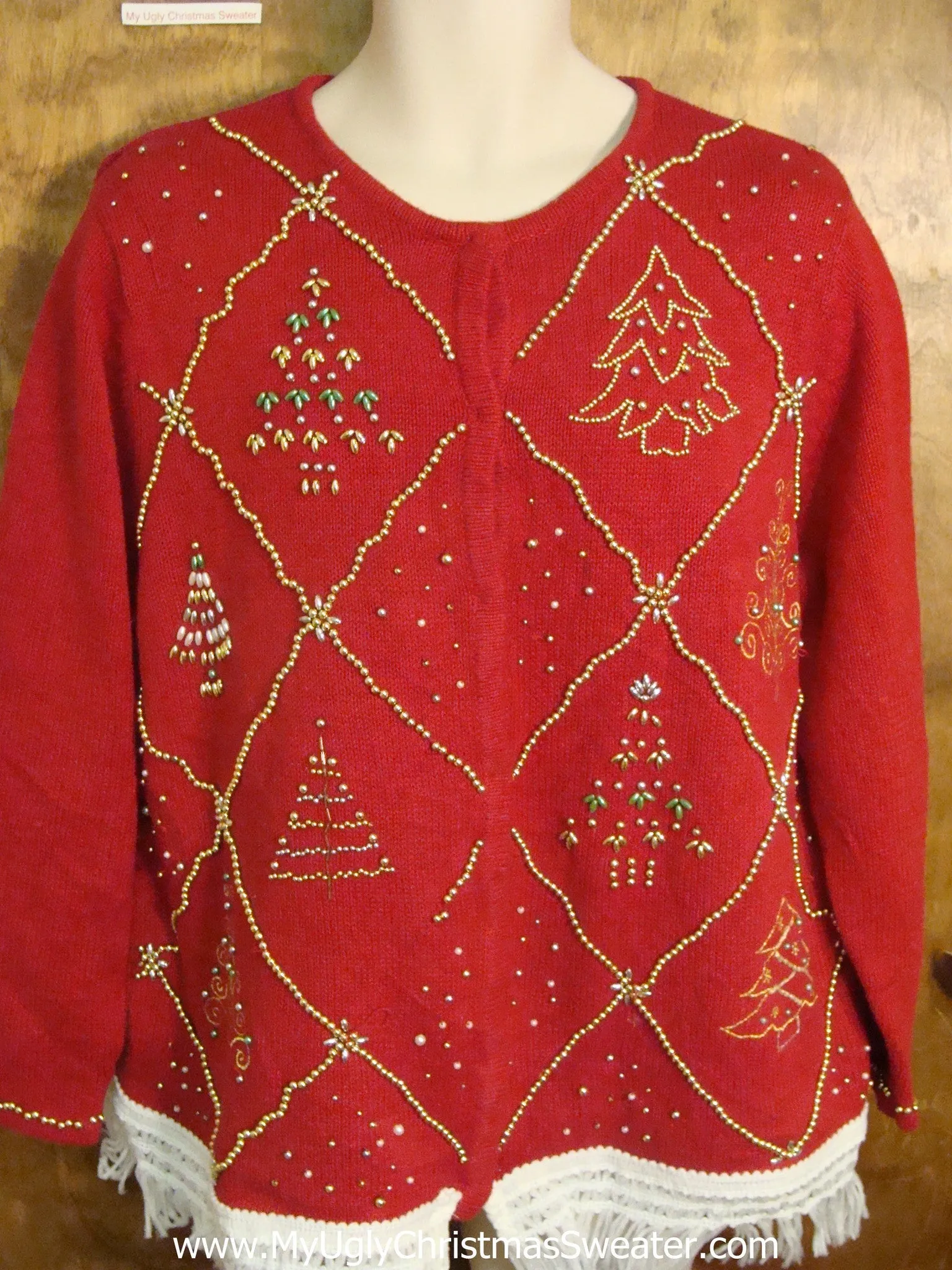 Bling Xmas Tree Ugly Christmas Jumper