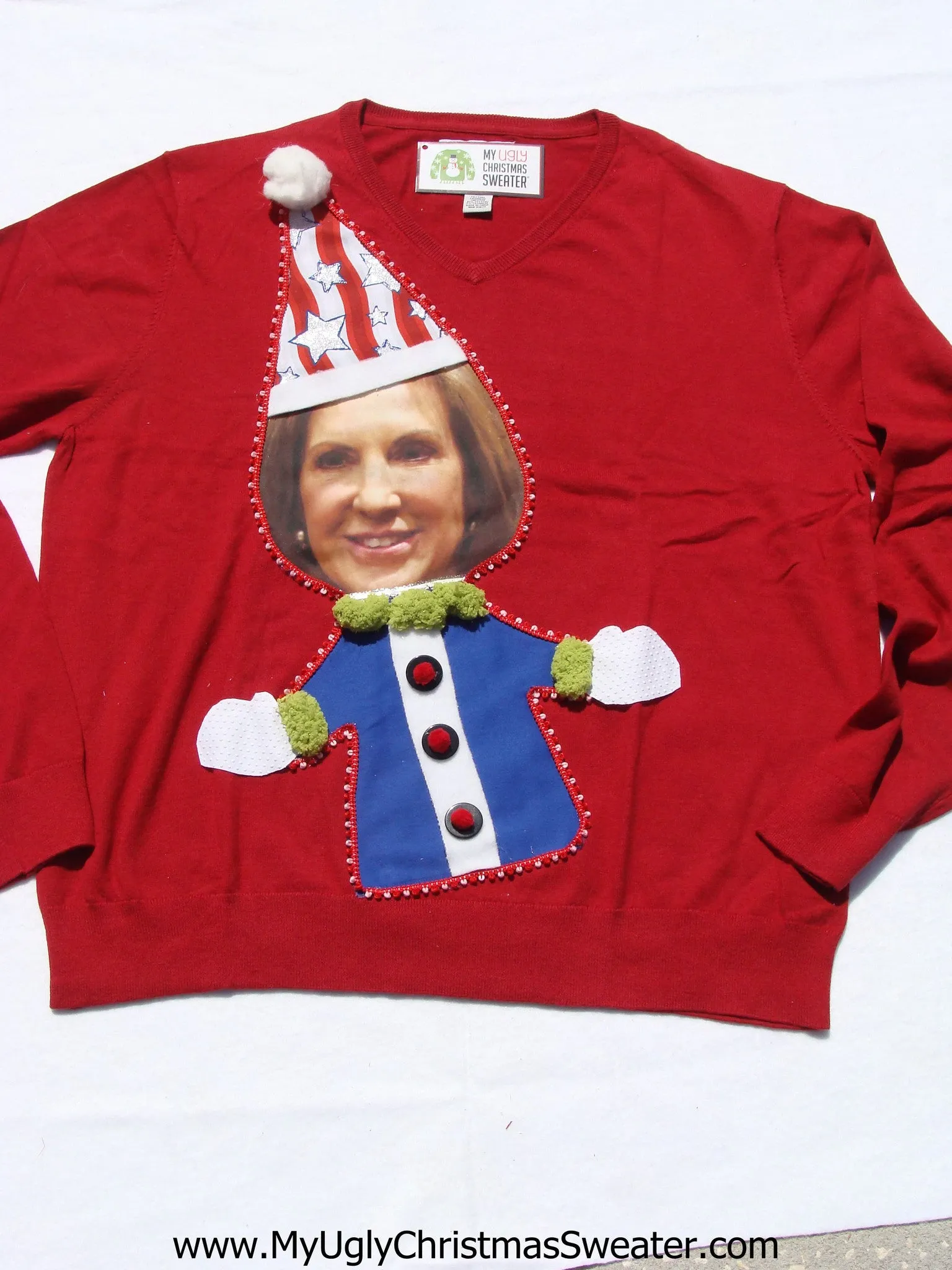 Carly Fiorina Christmas Sweater