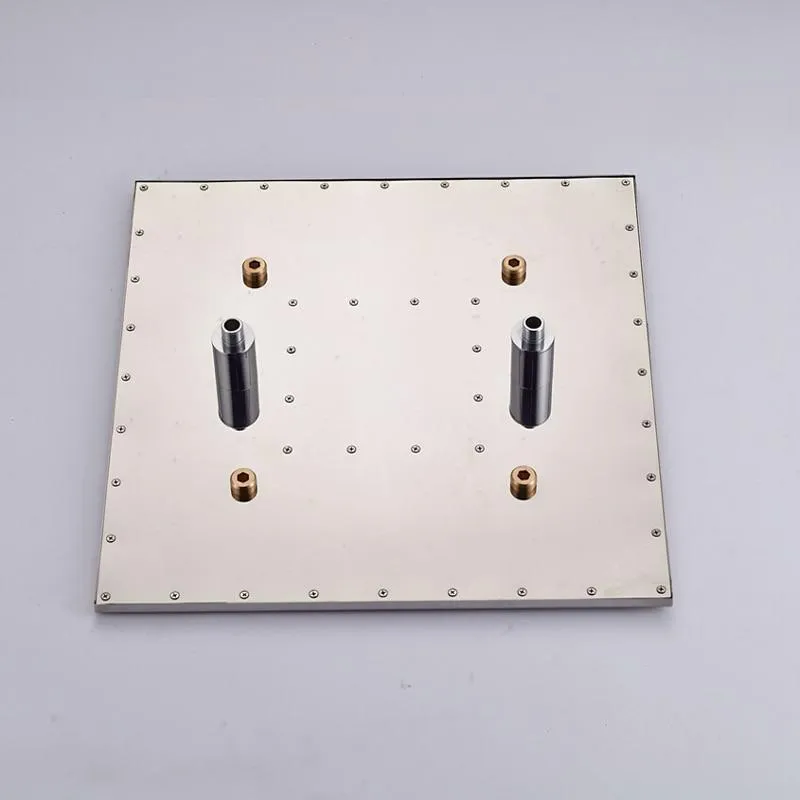 Ceiling Mounted Square Shaped Big Rainfall Type Shower Head With LED Lights