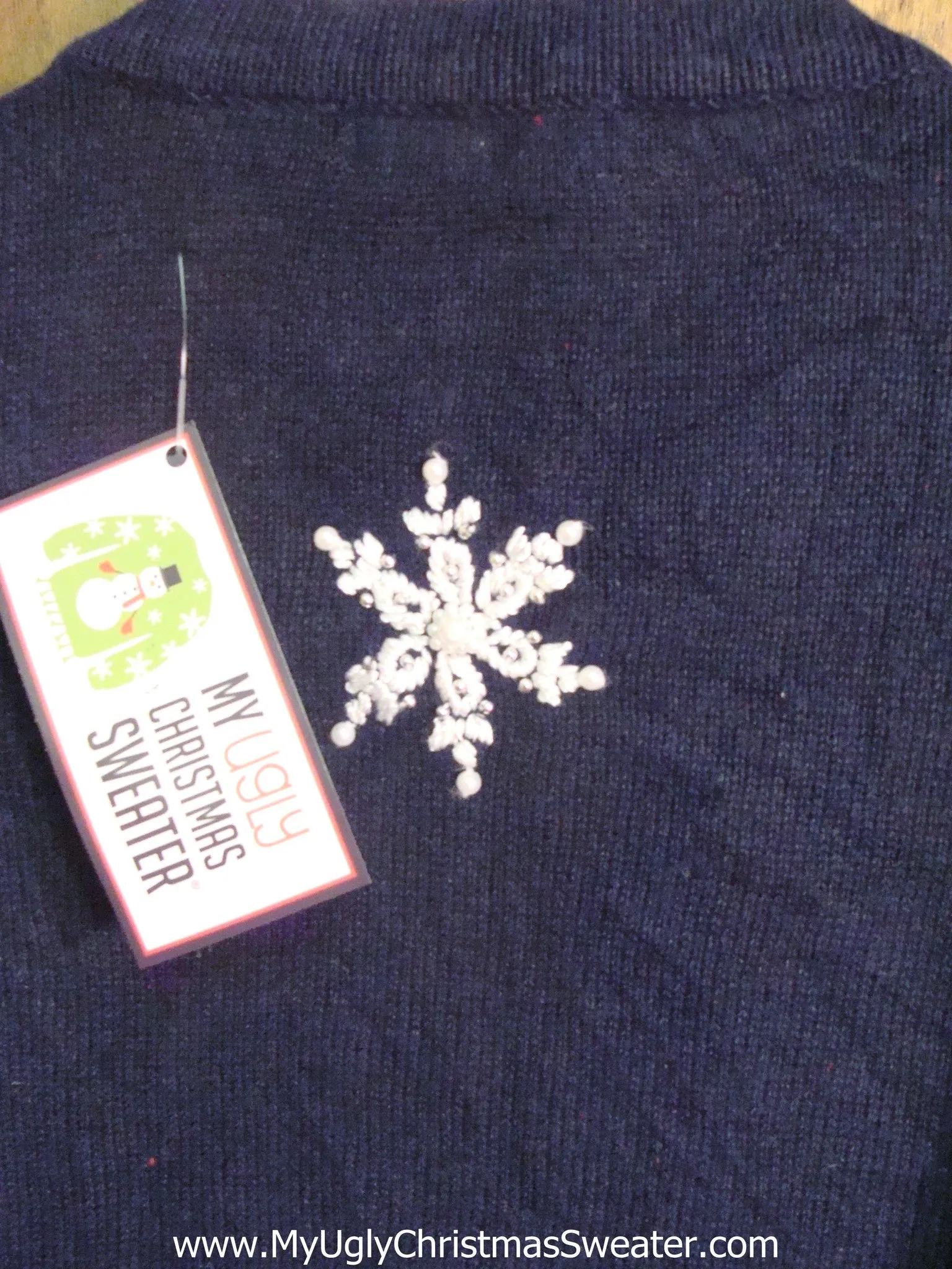 Checkerboard Pattern Tacky Xmas Party Sweater