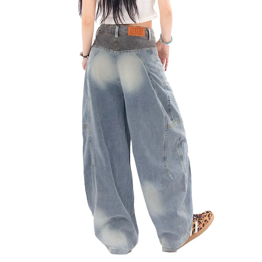 Distressed Washed Jeans Men And Women