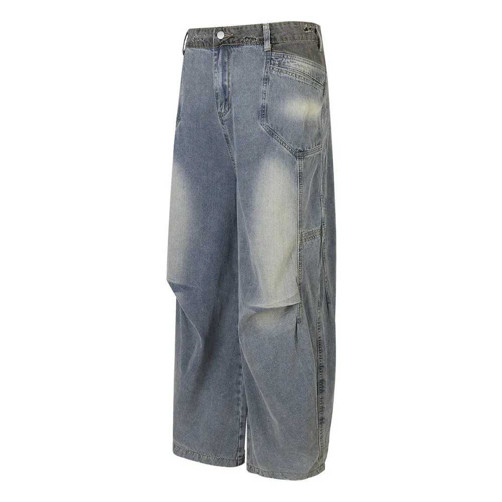 Distressed Washed Jeans Men And Women