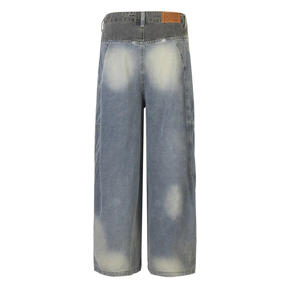 Distressed Washed Jeans Men And Women